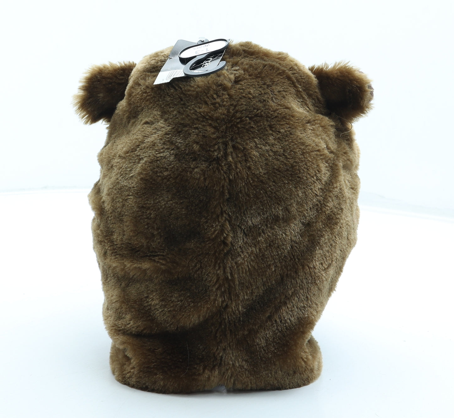 George Boys Brown Acrylic Balaclava Size S - Bear Ears Size 1-3 Years