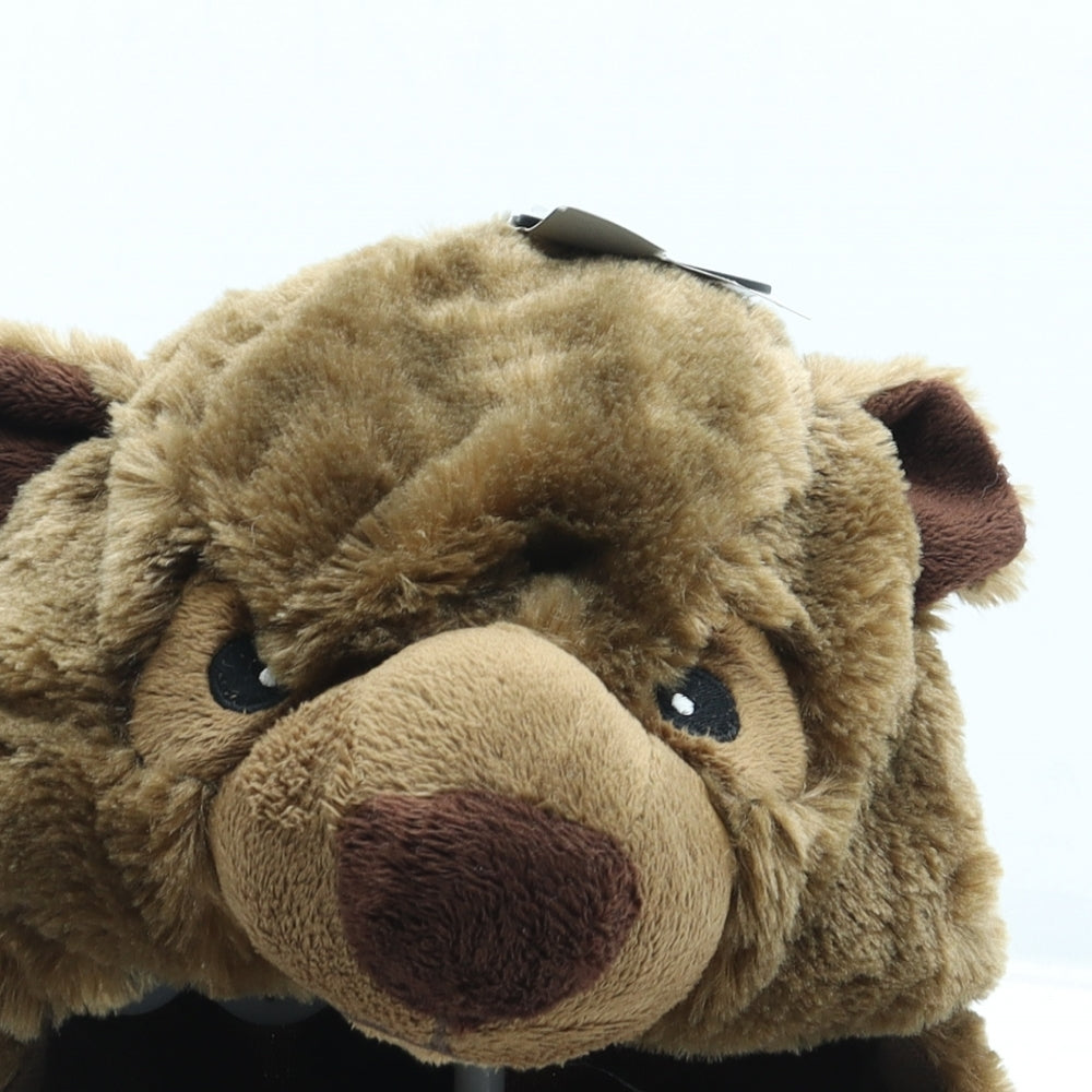 George Boys Brown Acrylic Balaclava Size S - Bear Ears Size 1-3 Years