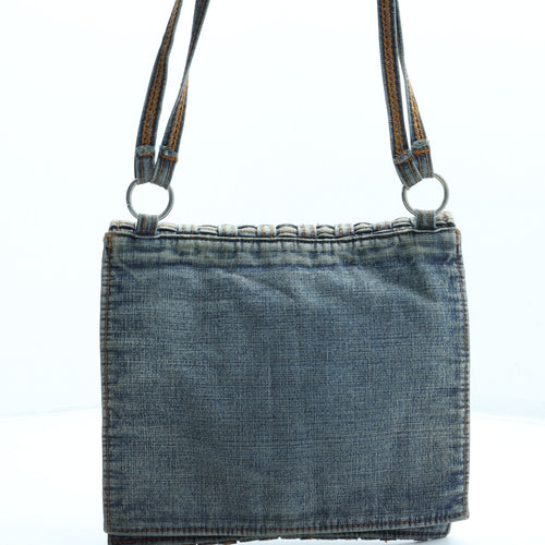 Miss Sixty Womens Blue Cotton Crossbody Size Small - Bag depth 1cm