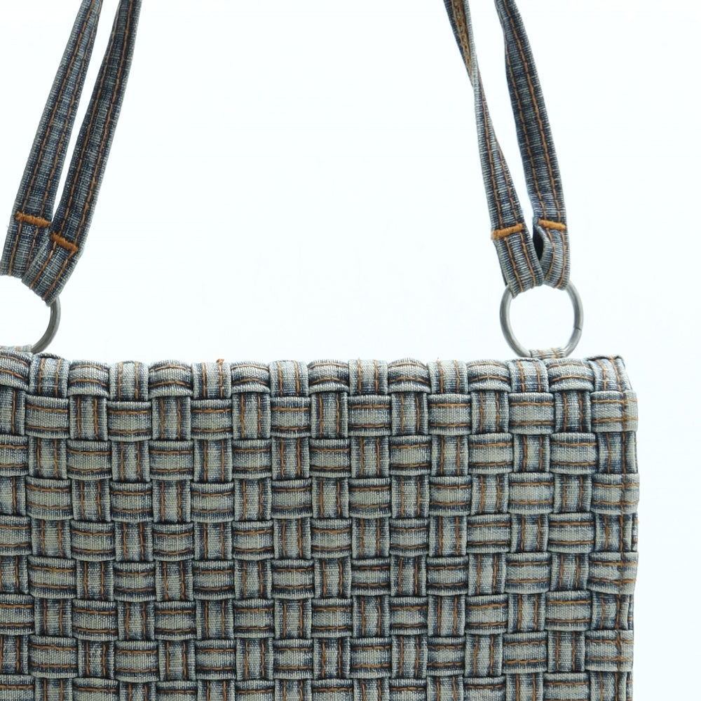 Miss Sixty Womens Blue Cotton Crossbody Size Small - Bag depth 1cm