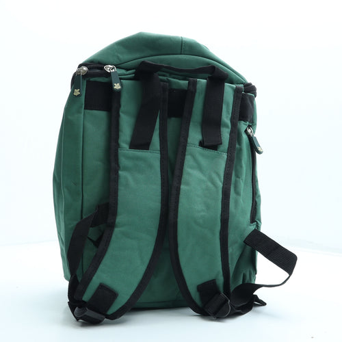 National Trust Womens Green Colorblock Polyester Backpack Size Large