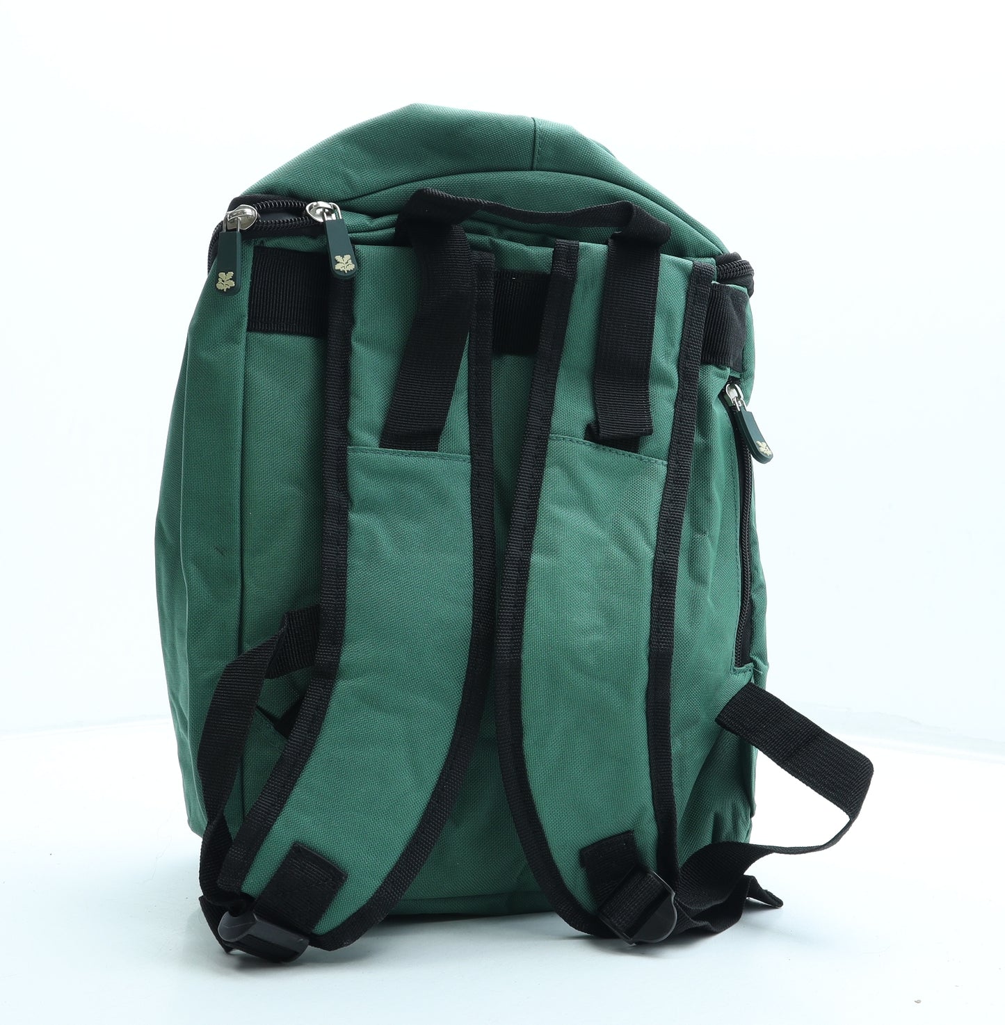 National Trust Womens Green Colorblock Polyester Backpack Size Large