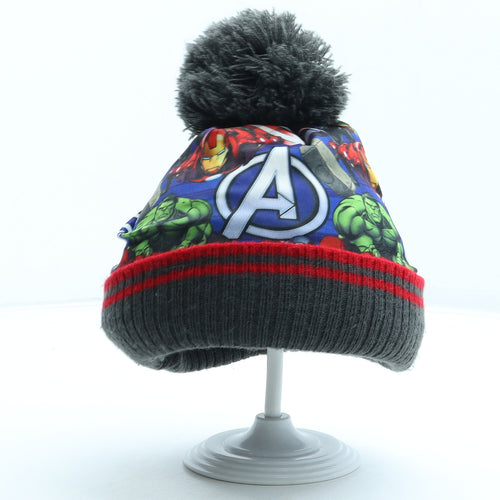 George Boys Multicoloured Geometric Acrylic Bobble Hat One Size - Marvel Avengers