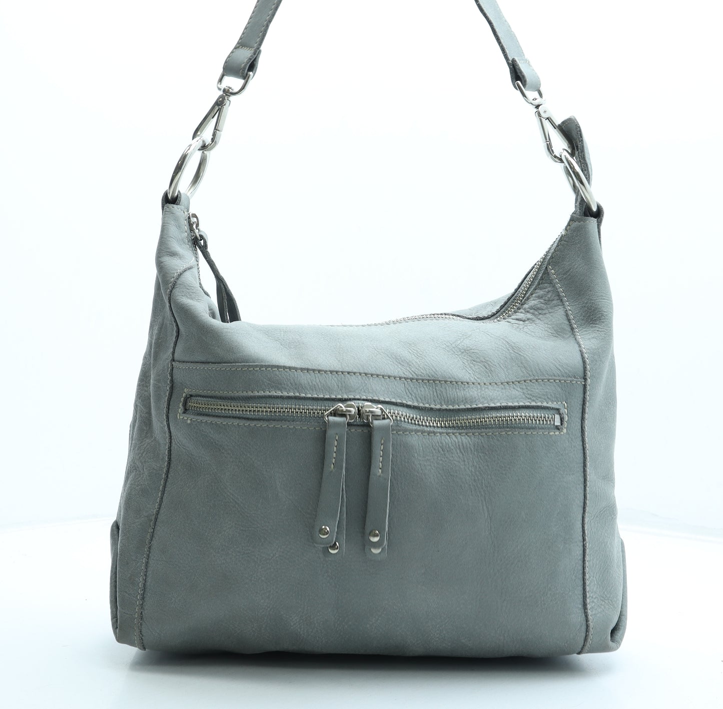 Roots Womens Blue Leather Crossbody Size Medium