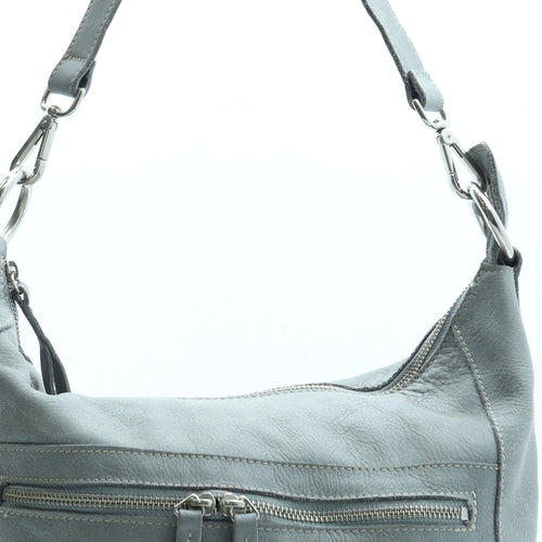 Roots Womens Blue Leather Crossbody Size Medium