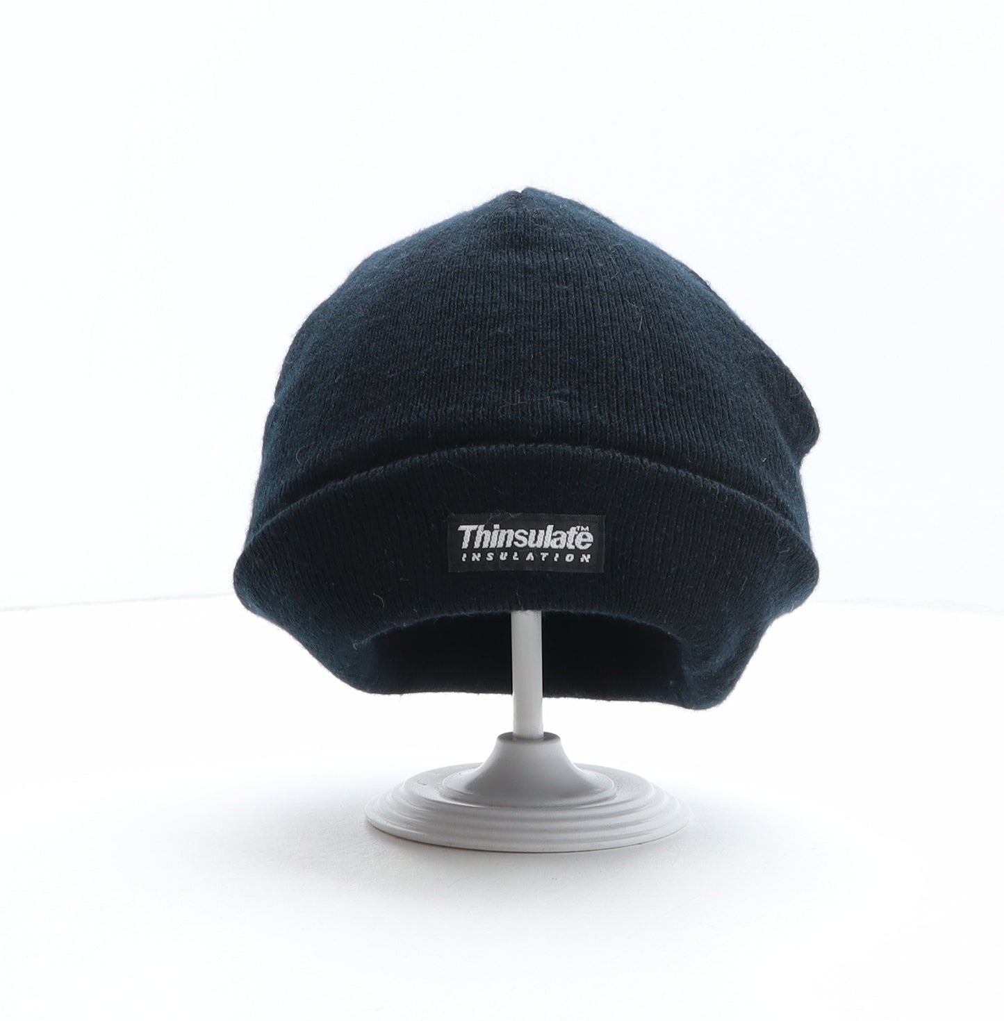 Enrico Pescatore Mens Black Acrylic Beanie One Size