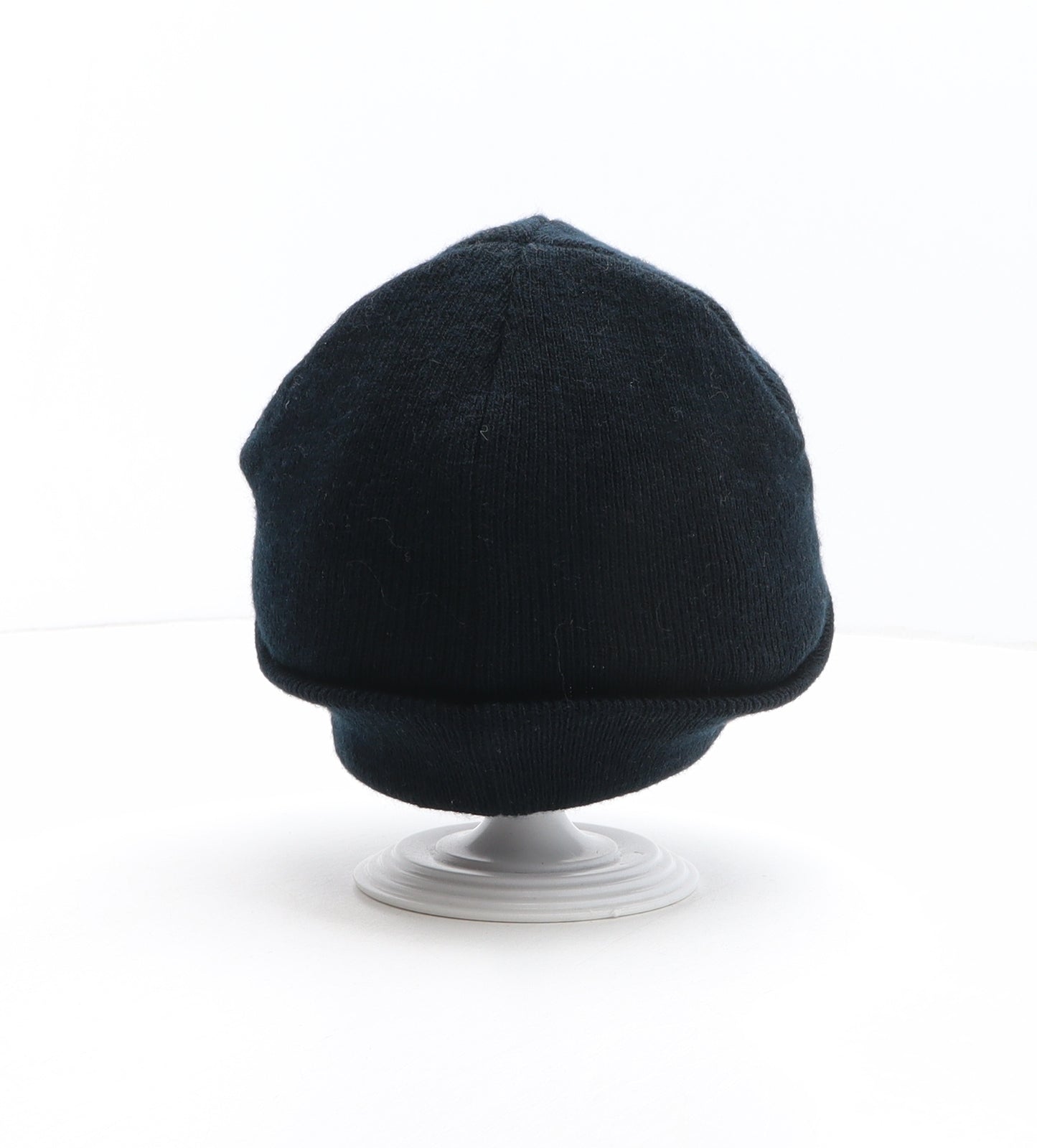 Enrico Pescatore Mens Black Acrylic Beanie One Size