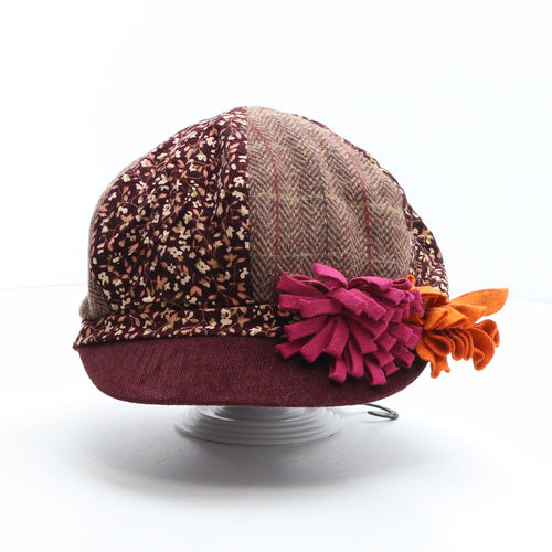 NEXT Womens Multicoloured Floral Polyester Peaked Cap One Size - Flower Detail