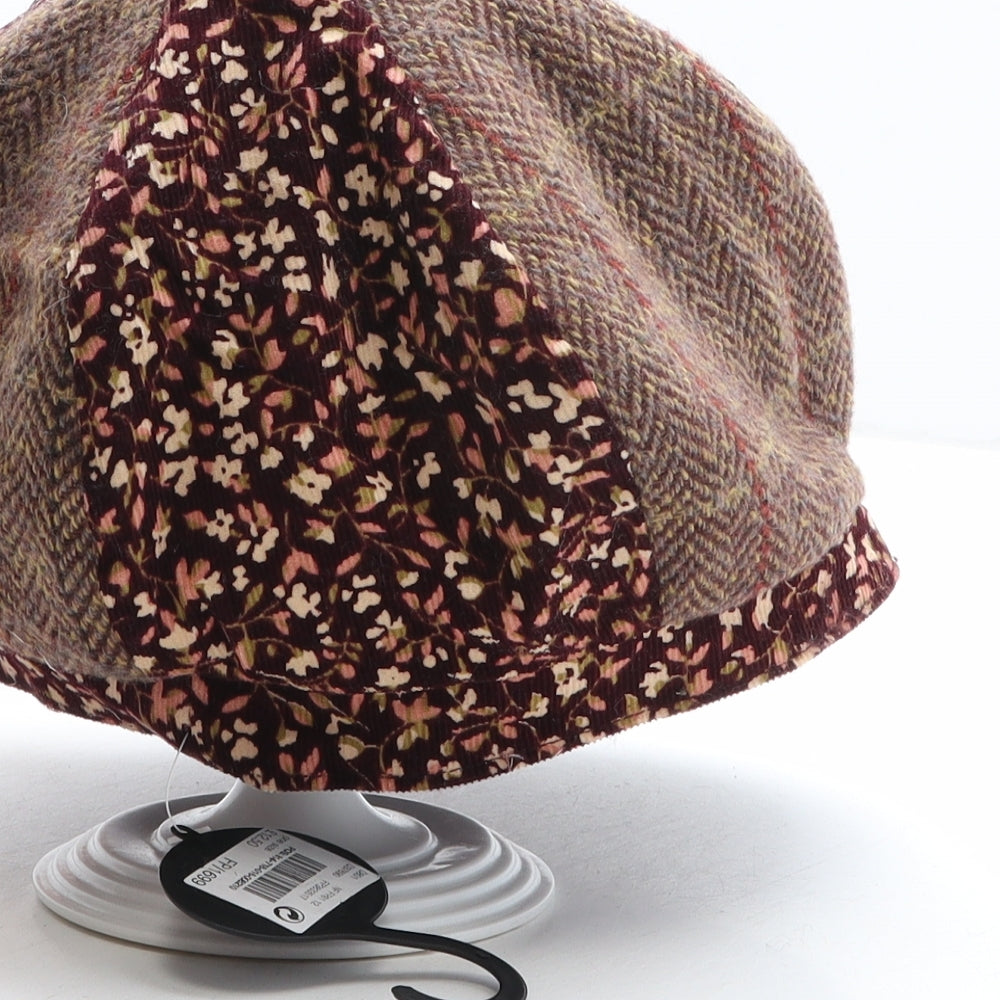 NEXT Womens Multicoloured Floral Polyester Peaked Cap One Size - Flower Detail