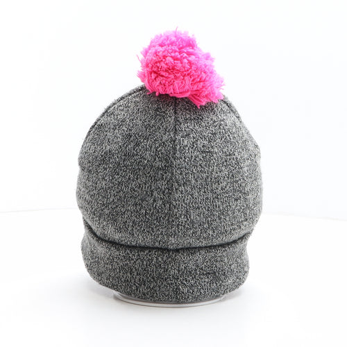 Urban Outfitters Womens Grey Acrylic Bobble Hat One Size