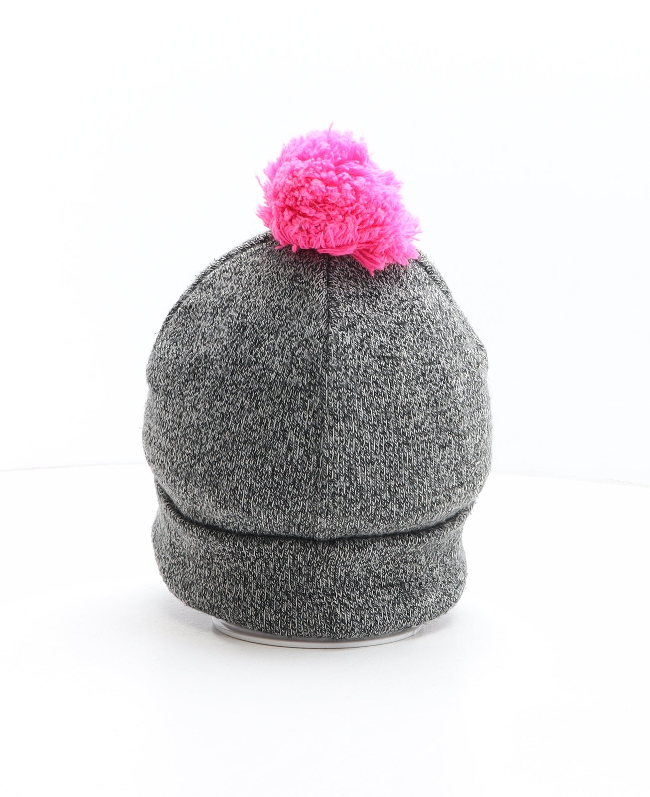 Urban Outfitters Womens Grey Acrylic Bobble Hat One Size