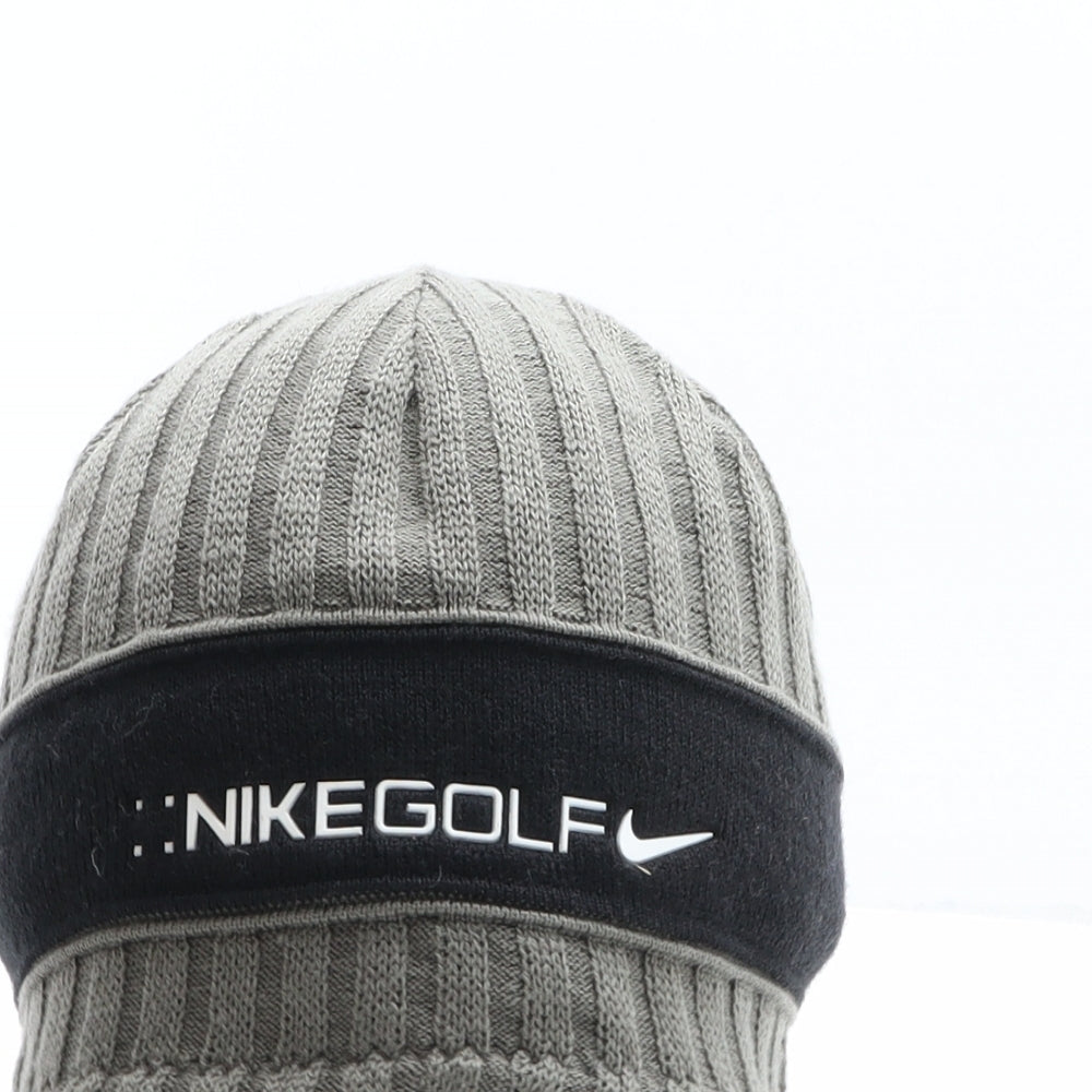 Nike Mens Grey Acrylic Beanie One Size - Nike Golf
