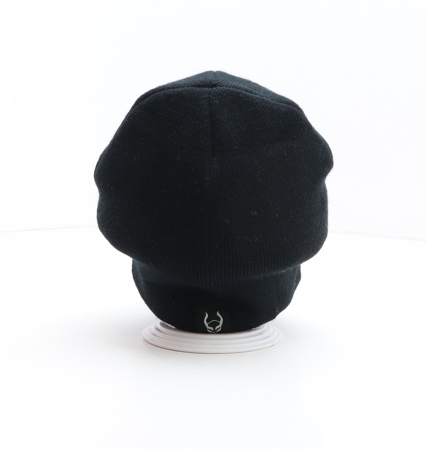 Preworn Mens Black Acrylic Beanie One Size