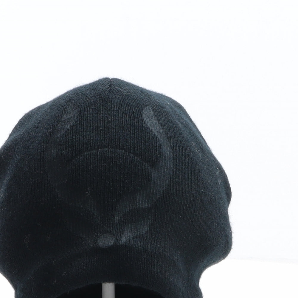 Preworn Mens Black Acrylic Beanie One Size