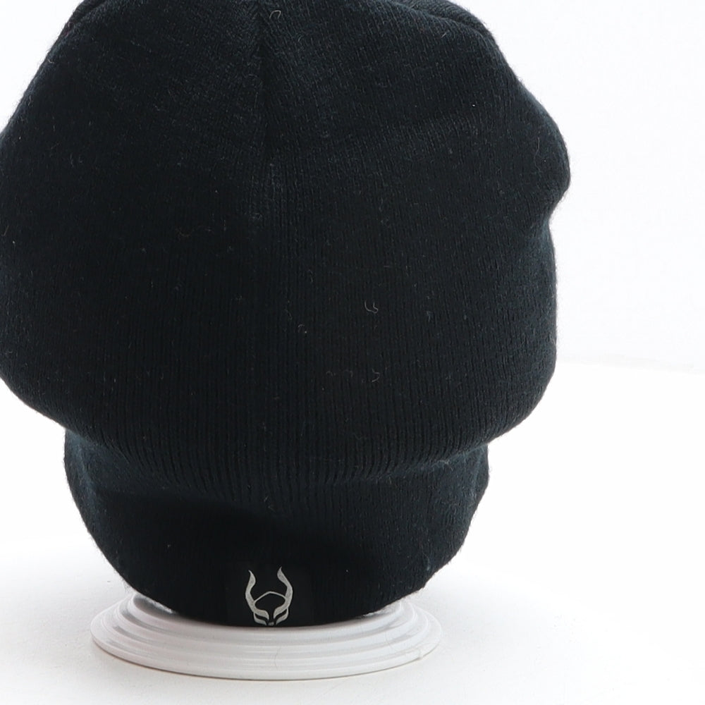 Preworn Mens Black Acrylic Beanie One Size