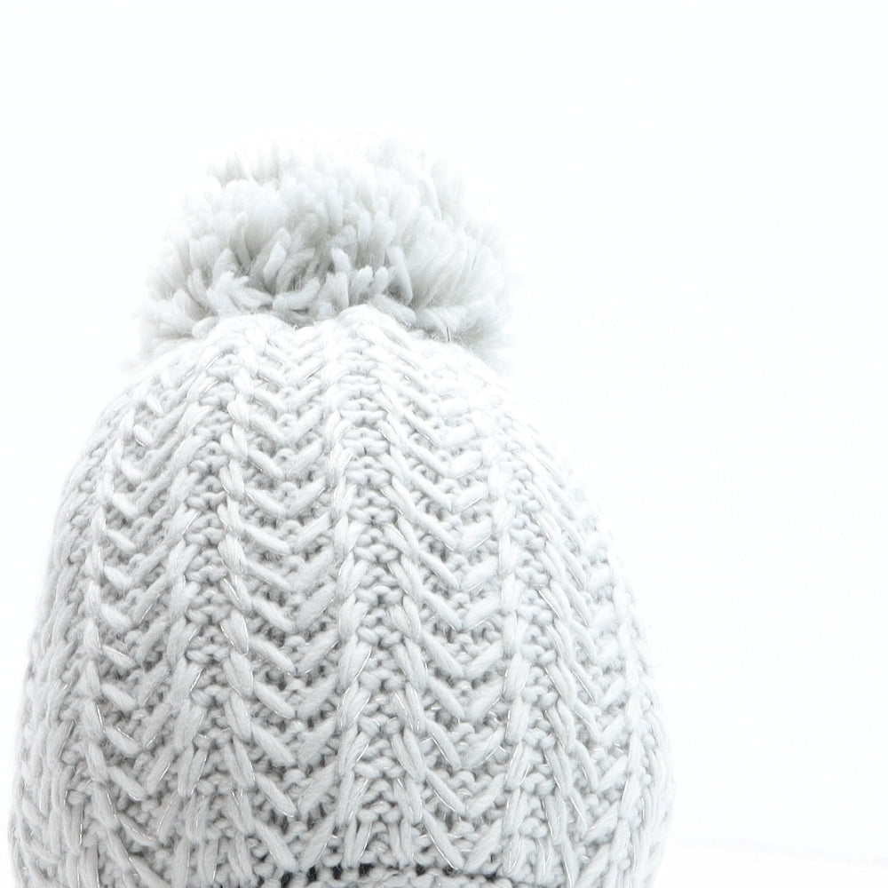 Thinsulate Womens Grey Acrylic Bobble Hat One Size