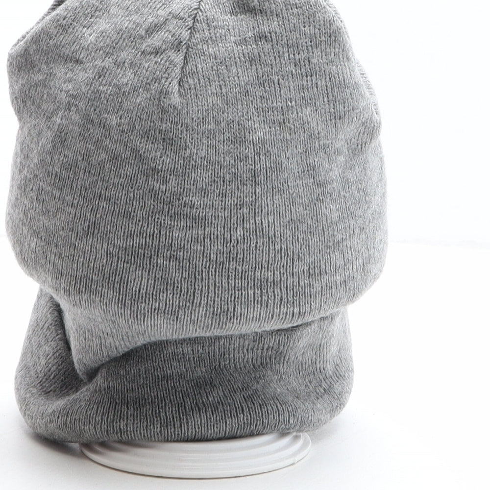 Preworn Womens Grey Acrylic Beanie One Size - New York