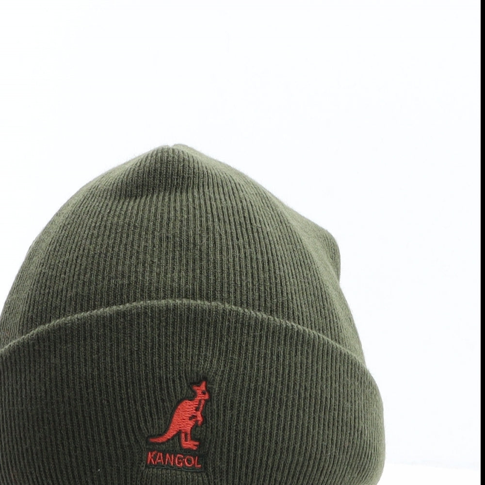 Kangol Boys Green Acrylic Beanie One Size