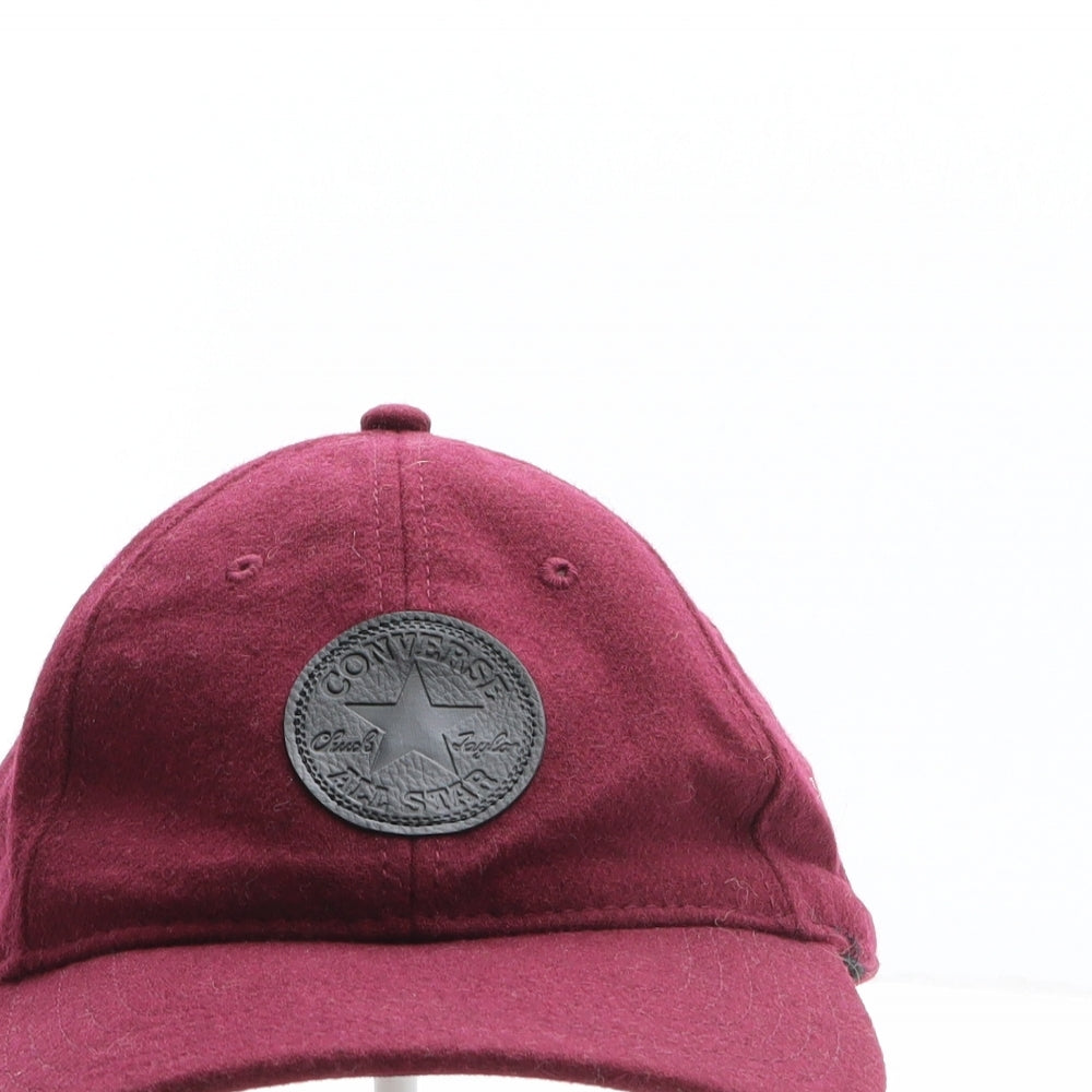 Converse Mens Red Wool Baseball Cap One Size