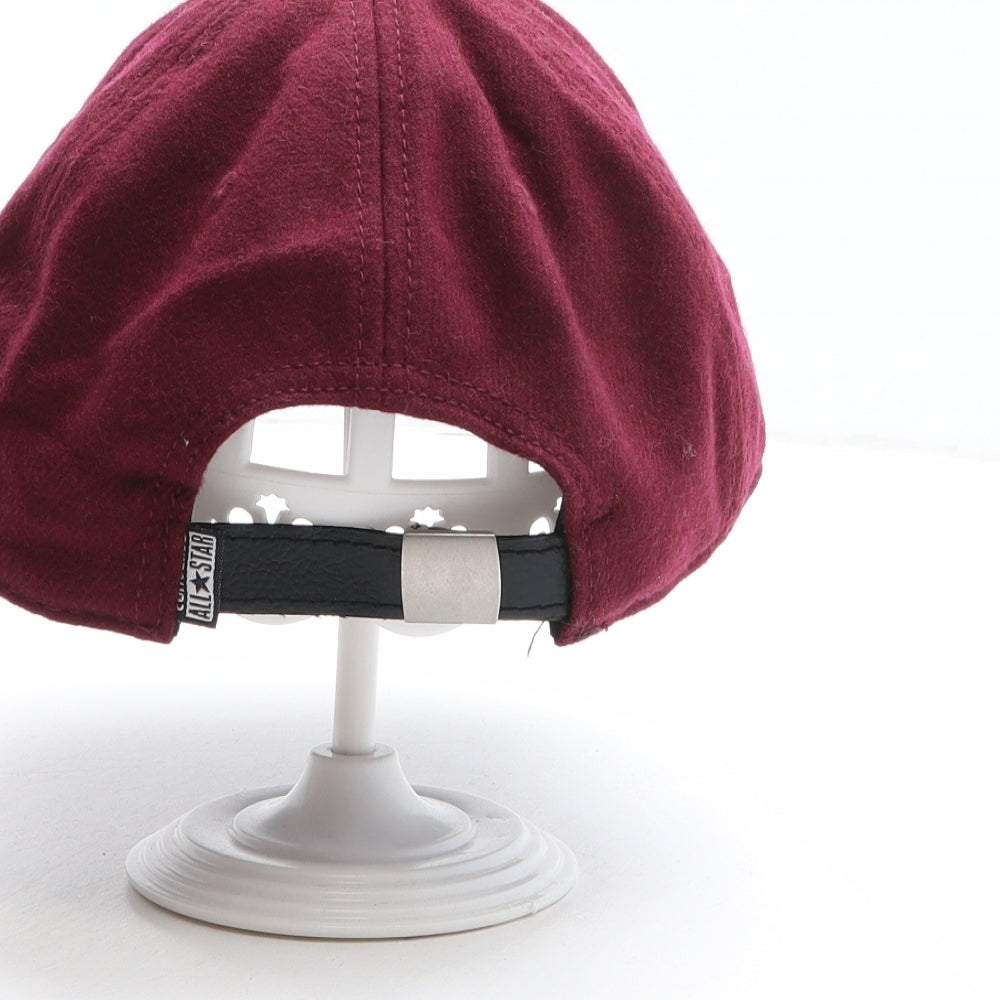 Converse Mens Red Wool Baseball Cap One Size