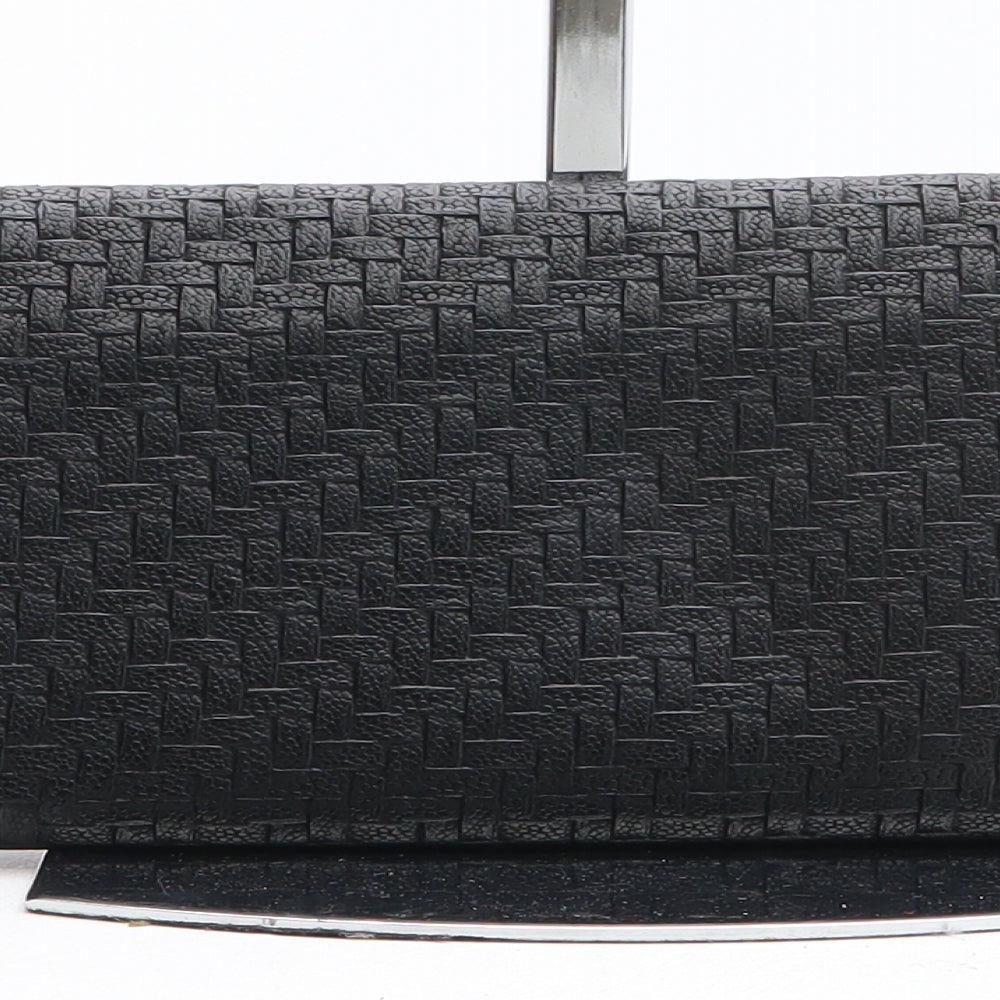 ghd Womens Black Herringbone Polyurethane Clutch Size Medium - Travel Bag