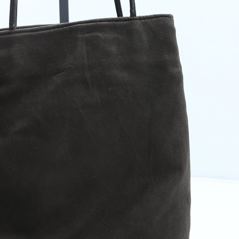 Preworn Womens Brown Polyester Shoulder Bag Size Small