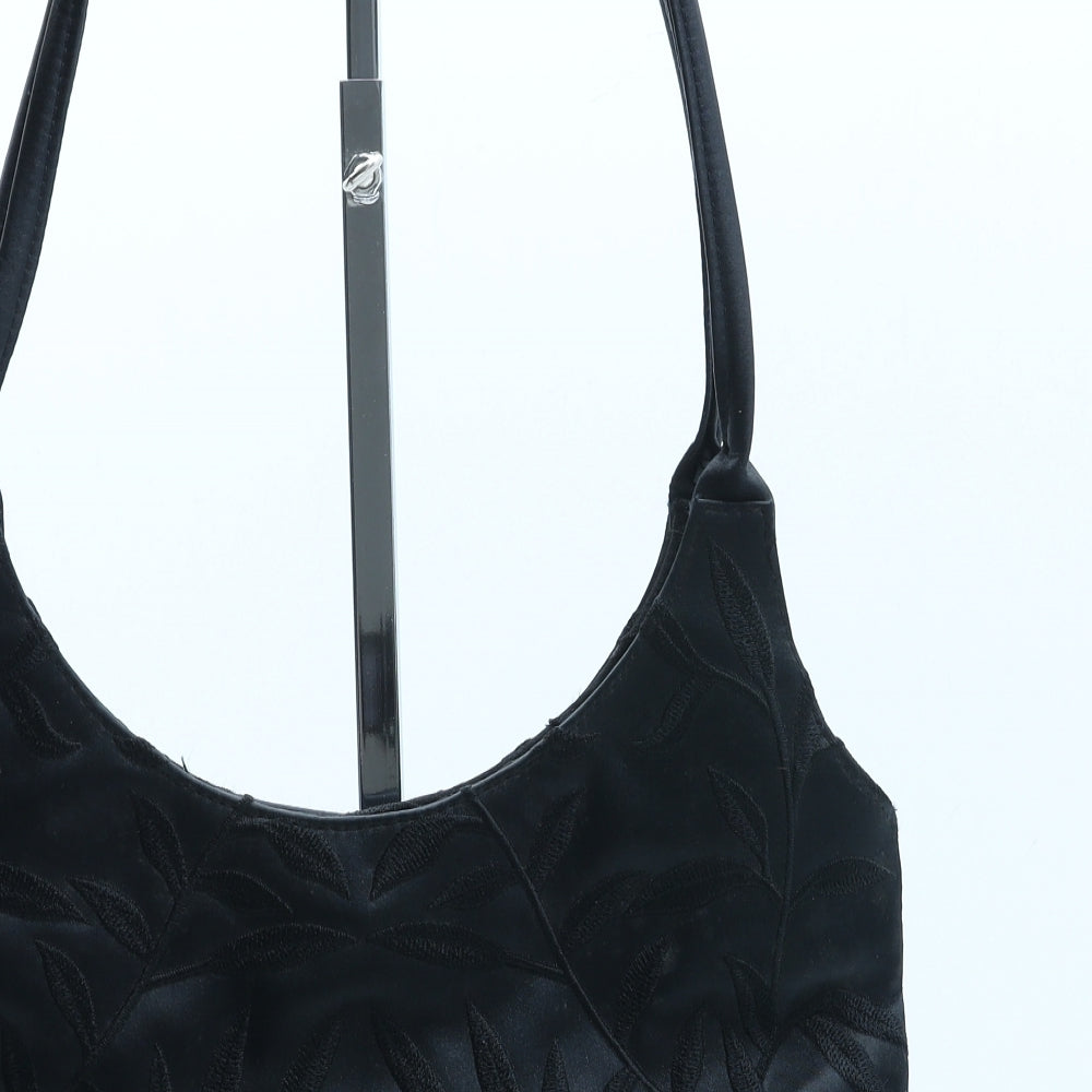 Debenhams Womens Black Floral Nylon Shoulder Bag Size Small