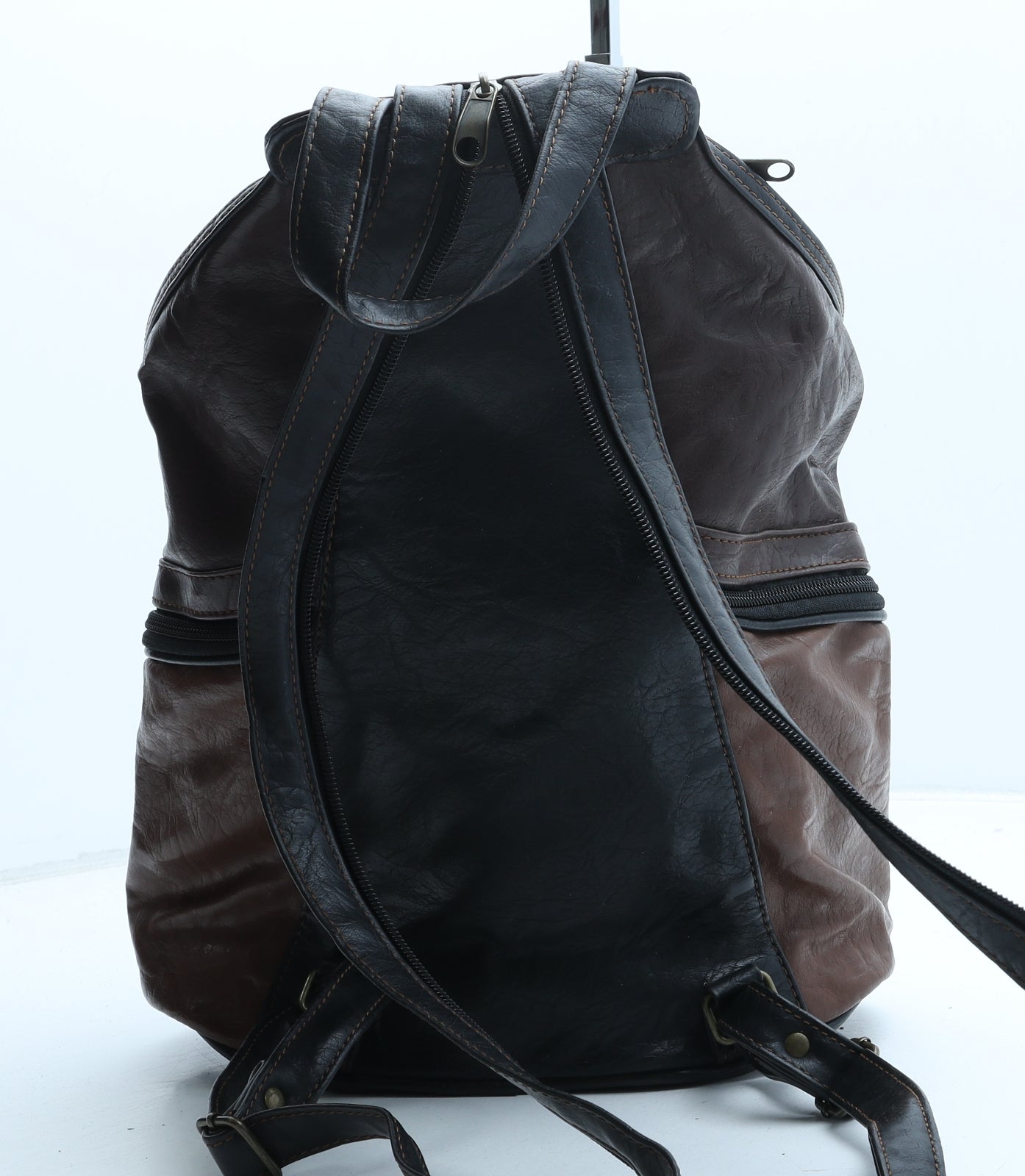Phoenix Womens Brown Leather Backpack Size Medium