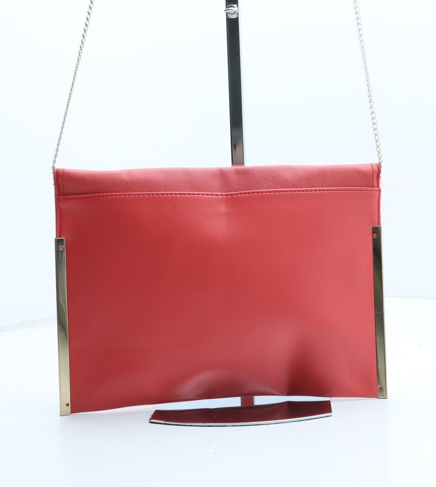New Look Womens Pink Polyurethane Crossbody Size Small