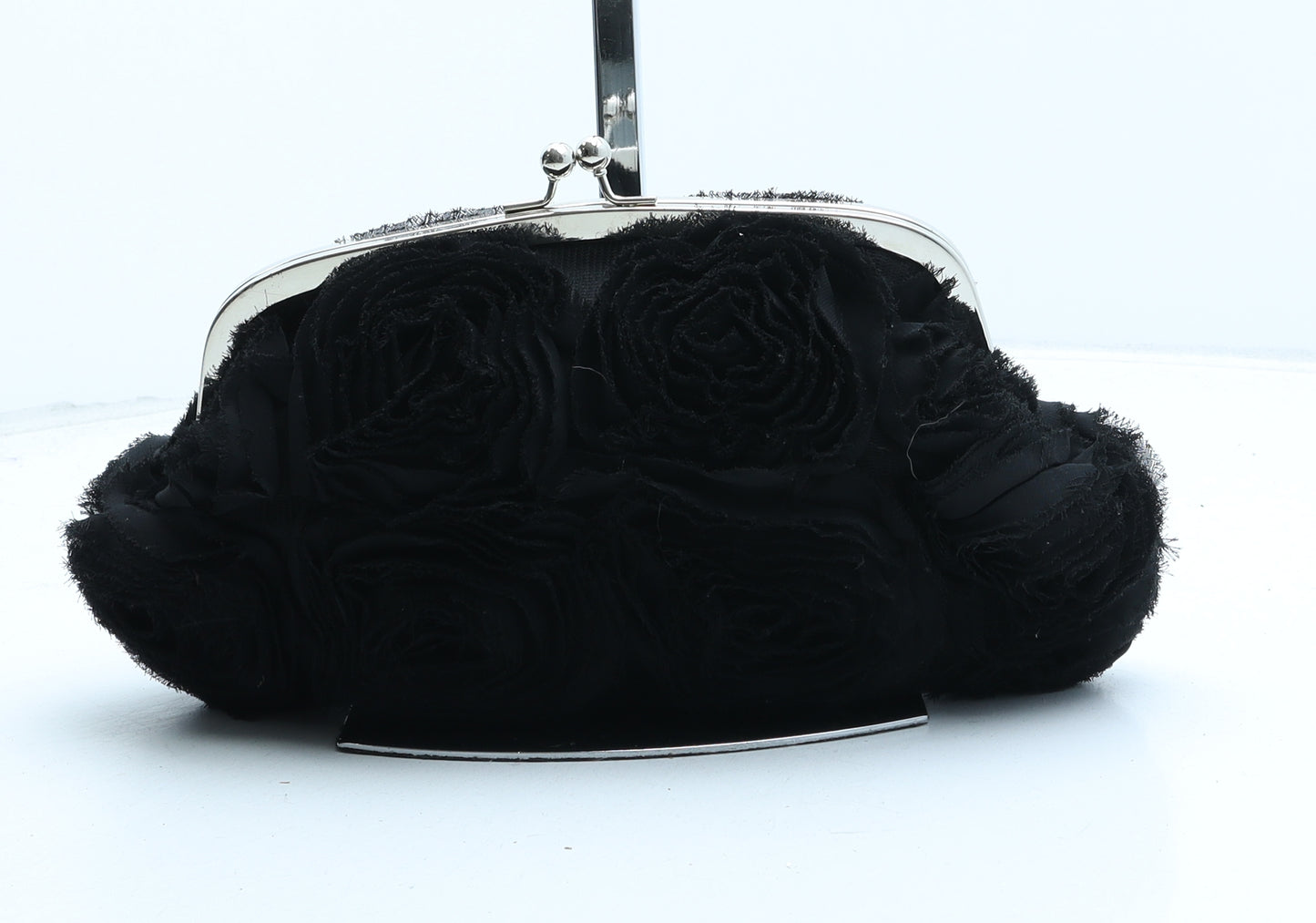 New Look Womens Black Floral Polyester Clutch Size Mini