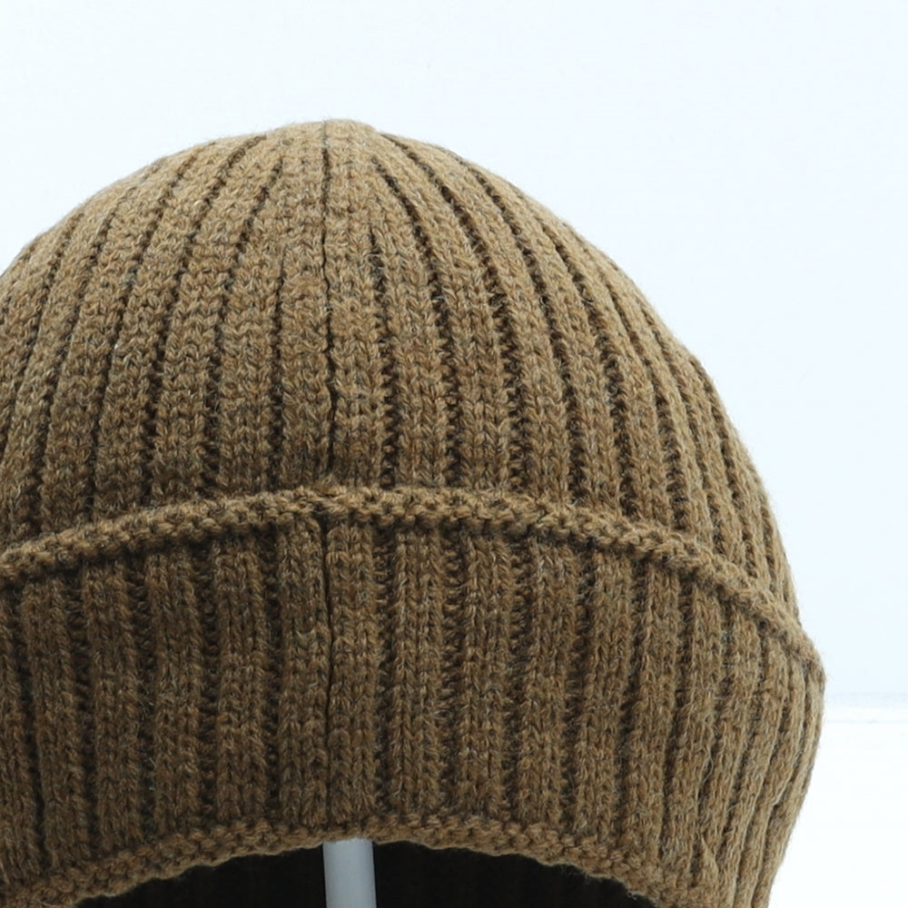 NEXT Womens Brown Acrylic Beanie One Size