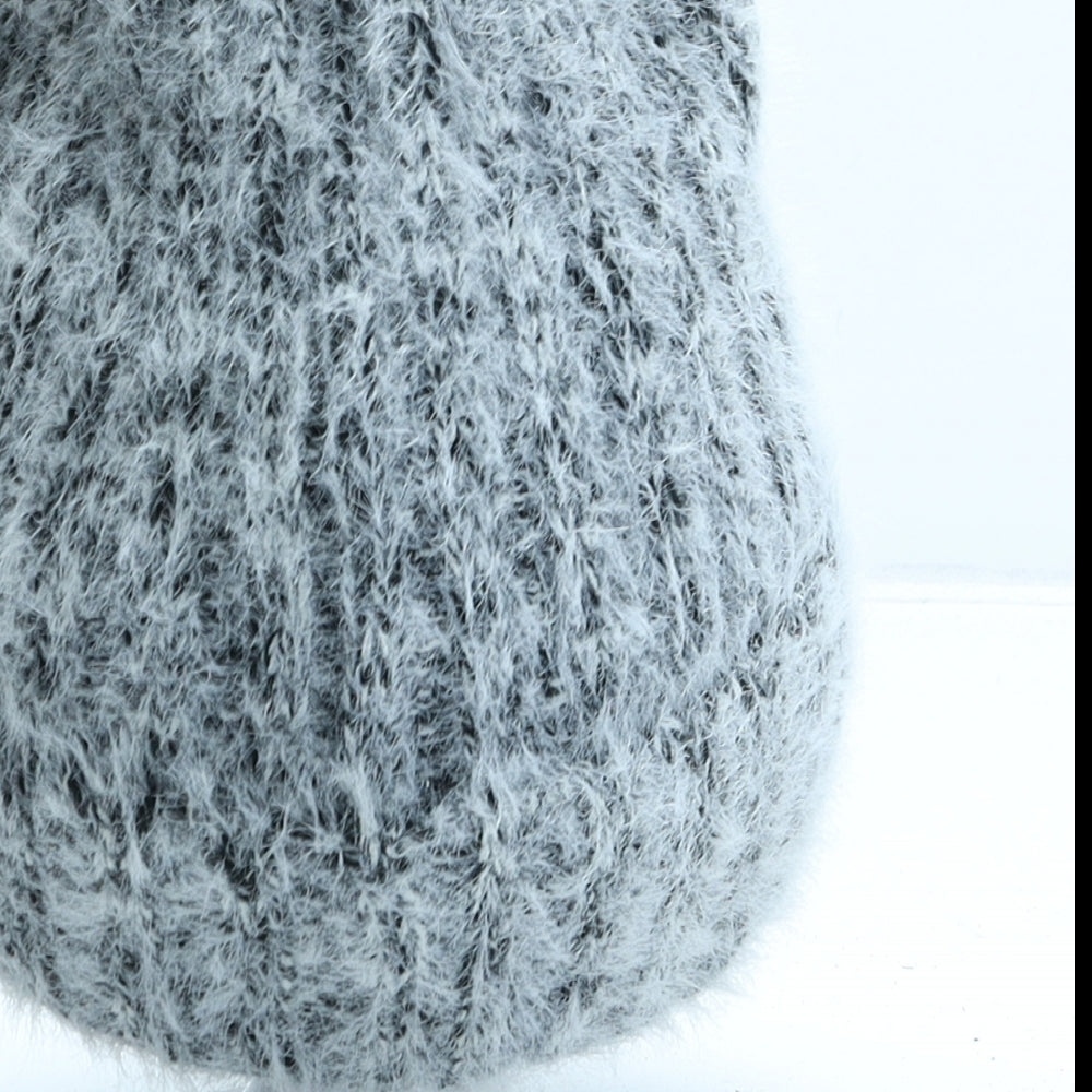 F&F Womens Grey Nylon Beanie One Size