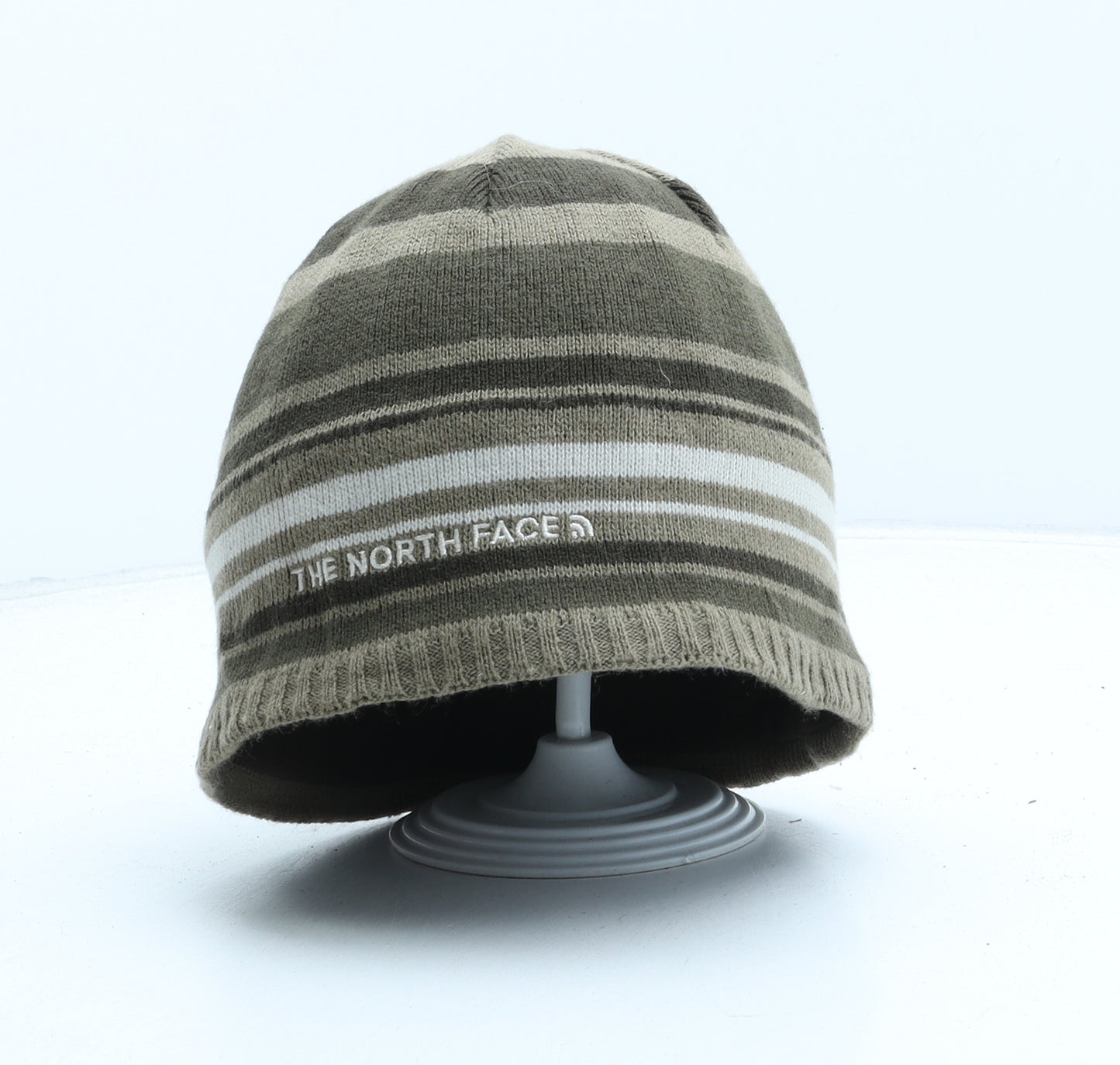 The North Face Mens Brown Striped Acrylic Beanie One Size