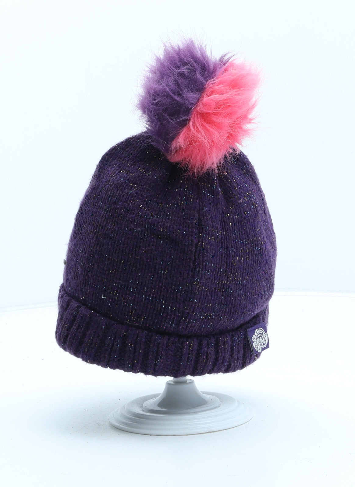 TU Girls Purple Acrylic Bobble Hat One Size - My Little Pony
