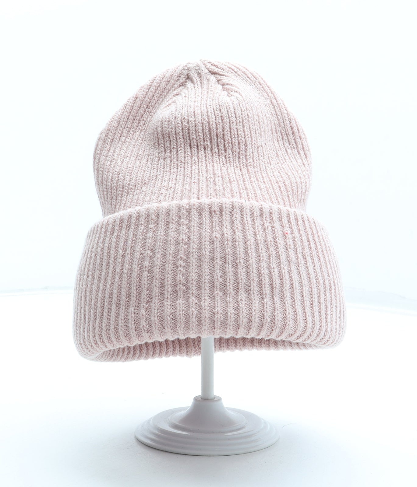 Preworn Womens Pink Acrylic Beanie One Size