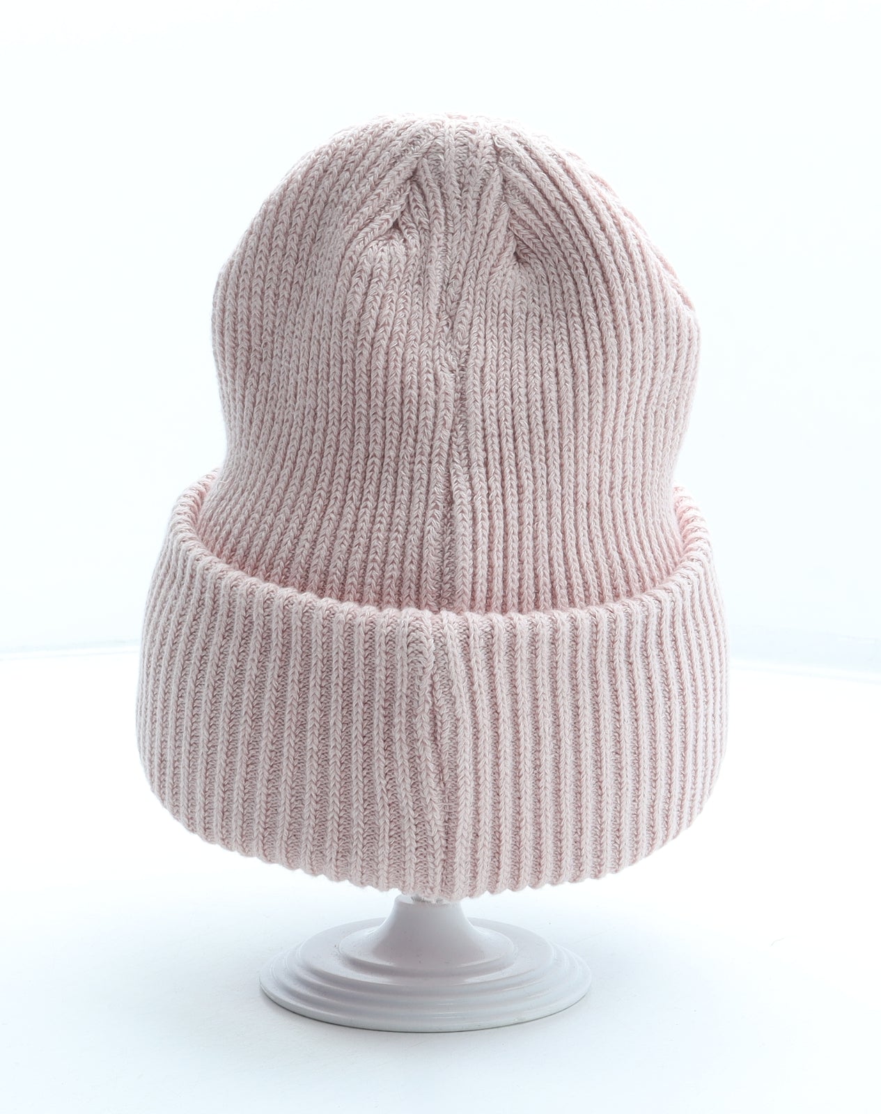 Preworn Womens Pink Acrylic Beanie One Size