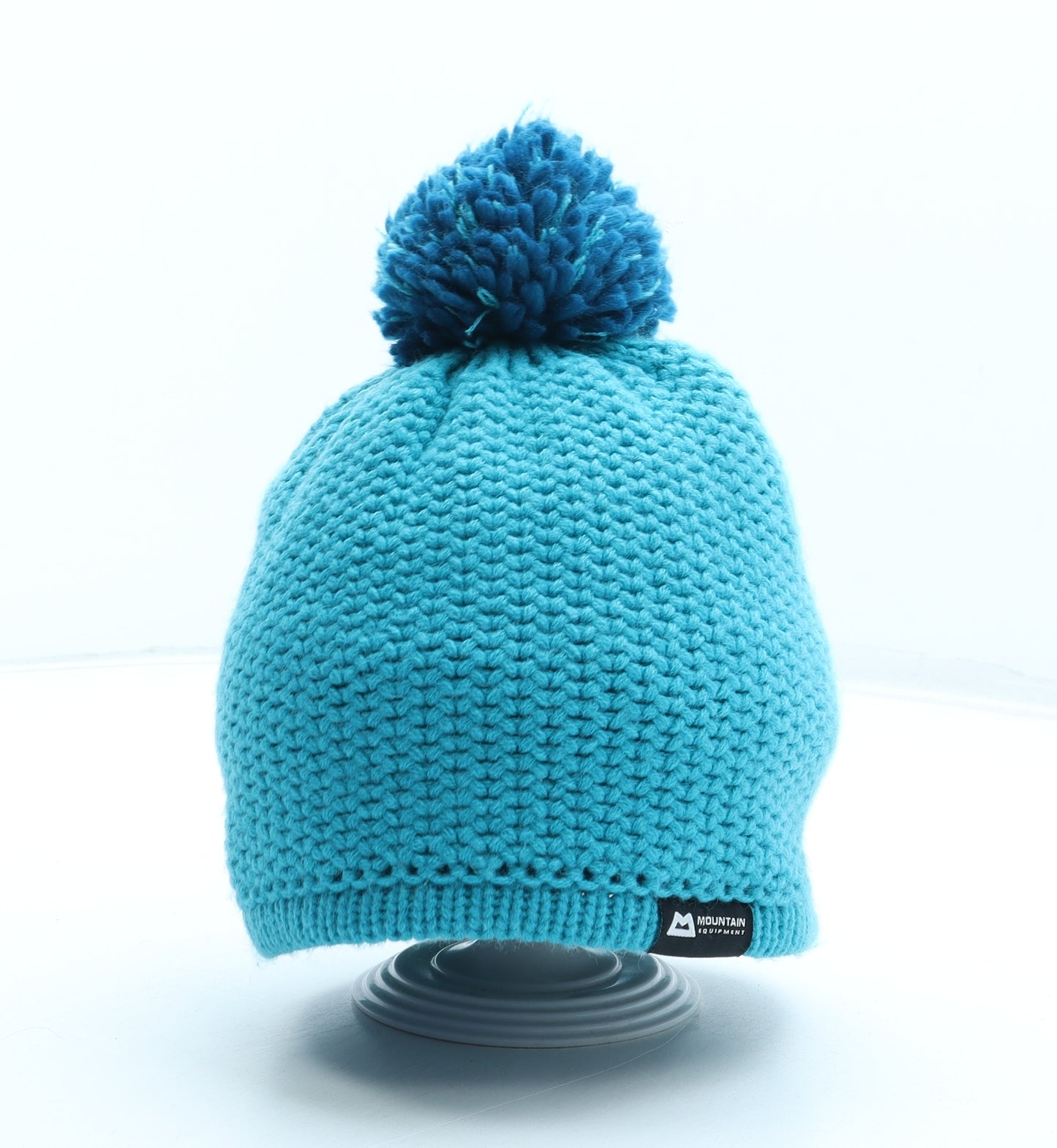 Mountain Equipment Womens Blue Acrylic Bobble Hat One Size