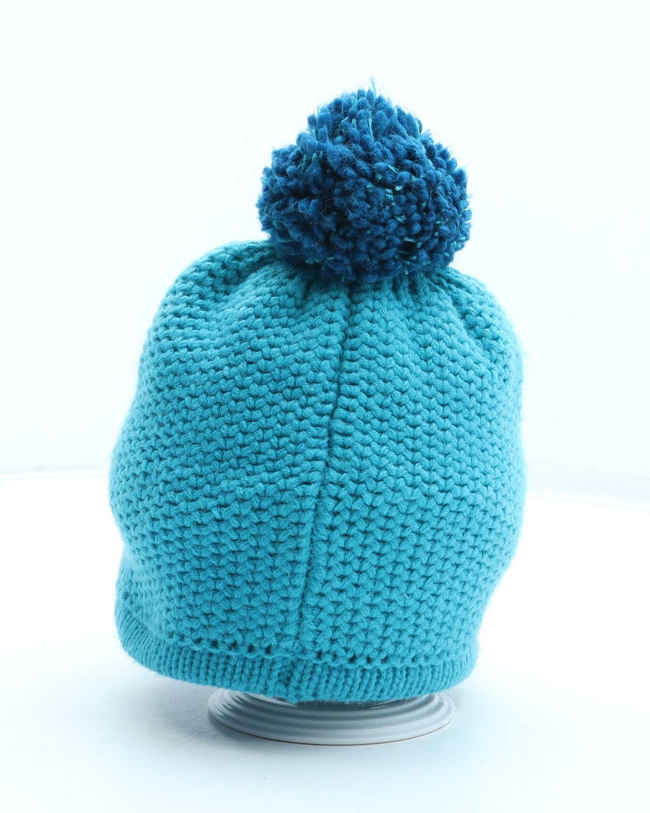 Mountain Equipment Womens Blue Acrylic Bobble Hat One Size