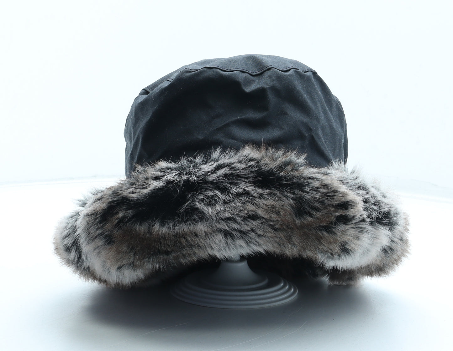 Tweedmill Womens Black Polyester Bucket Hat One Size - Faux Fur
