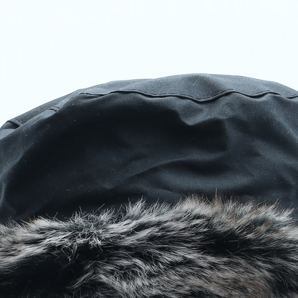 Tweedmill Womens Black Polyester Bucket Hat One Size - Faux Fur