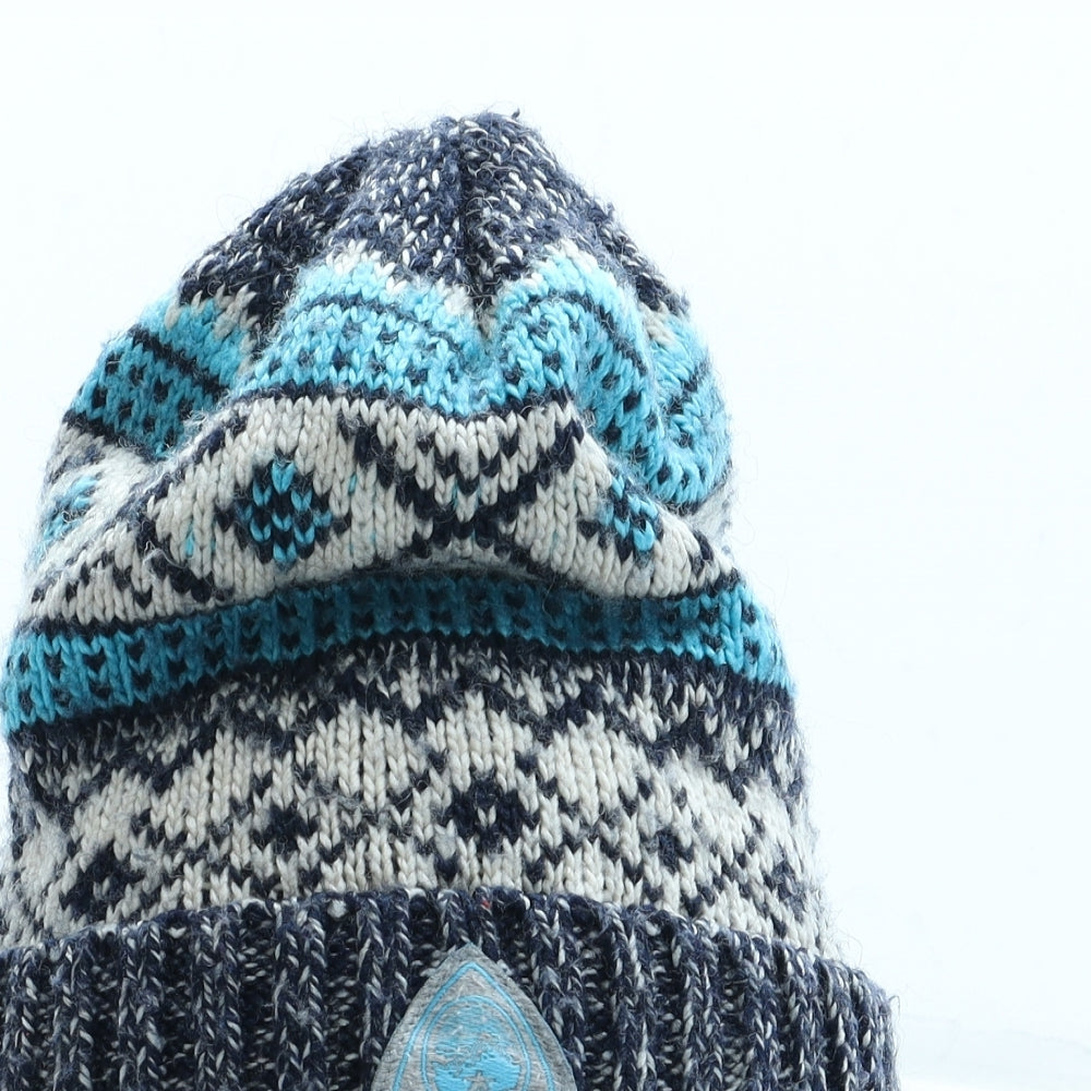 Superdry Mens Multicoloured Acrylic Beanie One Size - Logo