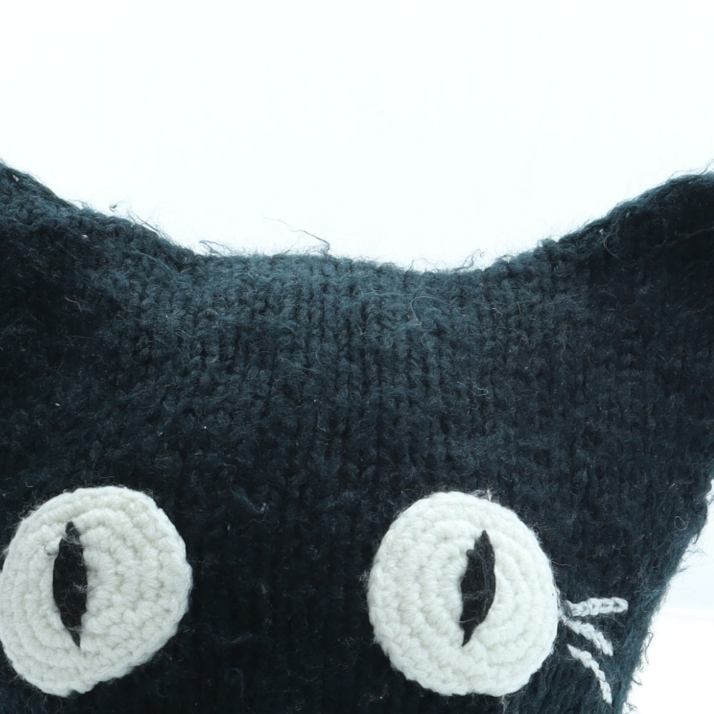 NEXT Womens Black Acrylic Beanie One Size - Cat Ears Size 14-16 Years