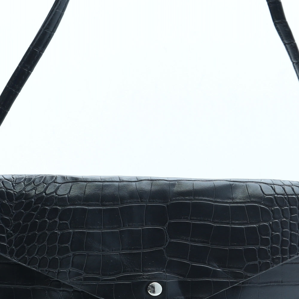 George Womens Black Polyurethane Crossbody Size Small