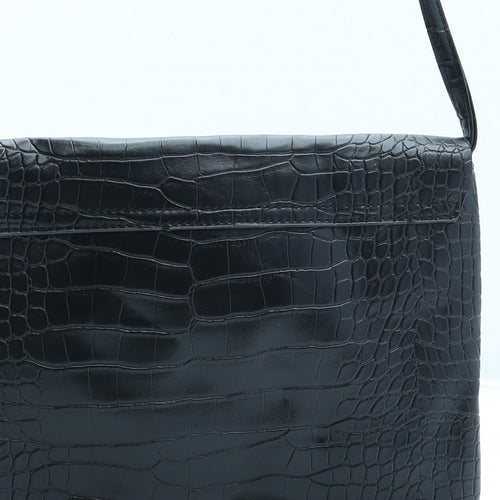 George Womens Black Polyurethane Crossbody Size Small