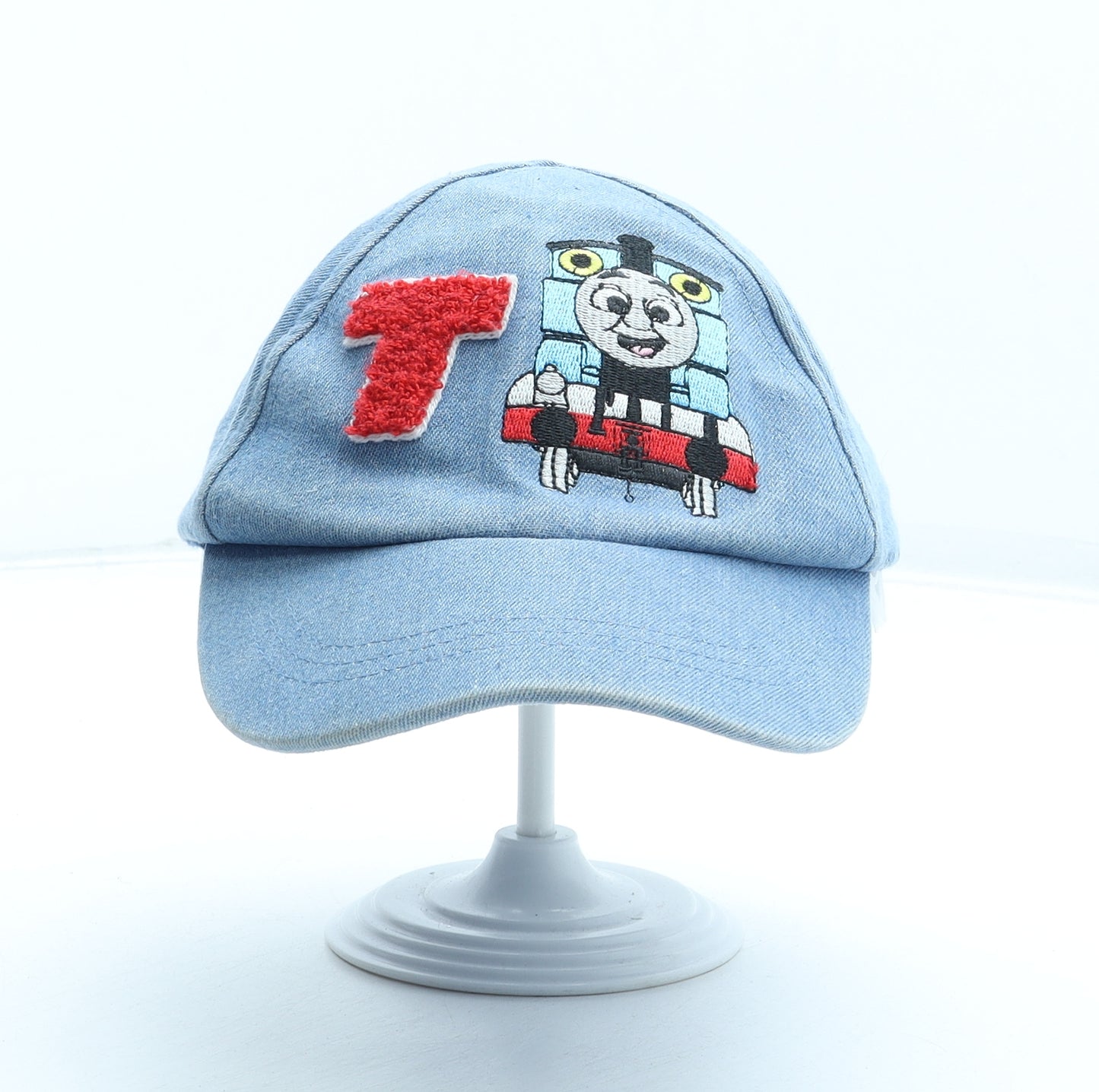 Marks and Spencer Boys Blue Geometric Cotton Baseball Cap Size Adjustable - Thomas the Tank Engine