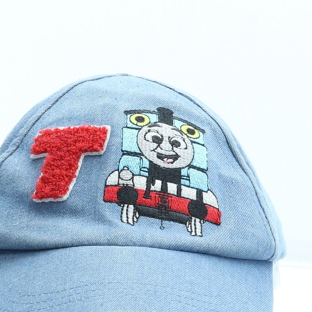 Marks and Spencer Boys Blue Geometric Cotton Baseball Cap Size Adjustable - Thomas the Tank Engine