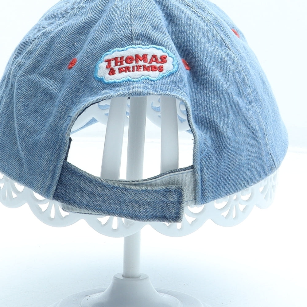 Marks and Spencer Boys Blue Geometric Cotton Baseball Cap Size Adjustable - Thomas the Tank Engine