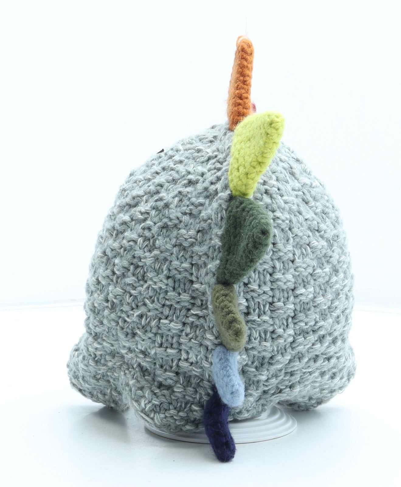 NEXT Boys Grey Acrylic Beanie Size S - Dinosaur Dragon Size 5-6 Years