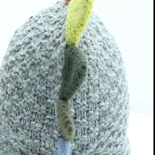 NEXT Boys Grey Acrylic Beanie Size S - Dinosaur Dragon Size 5-6 Years