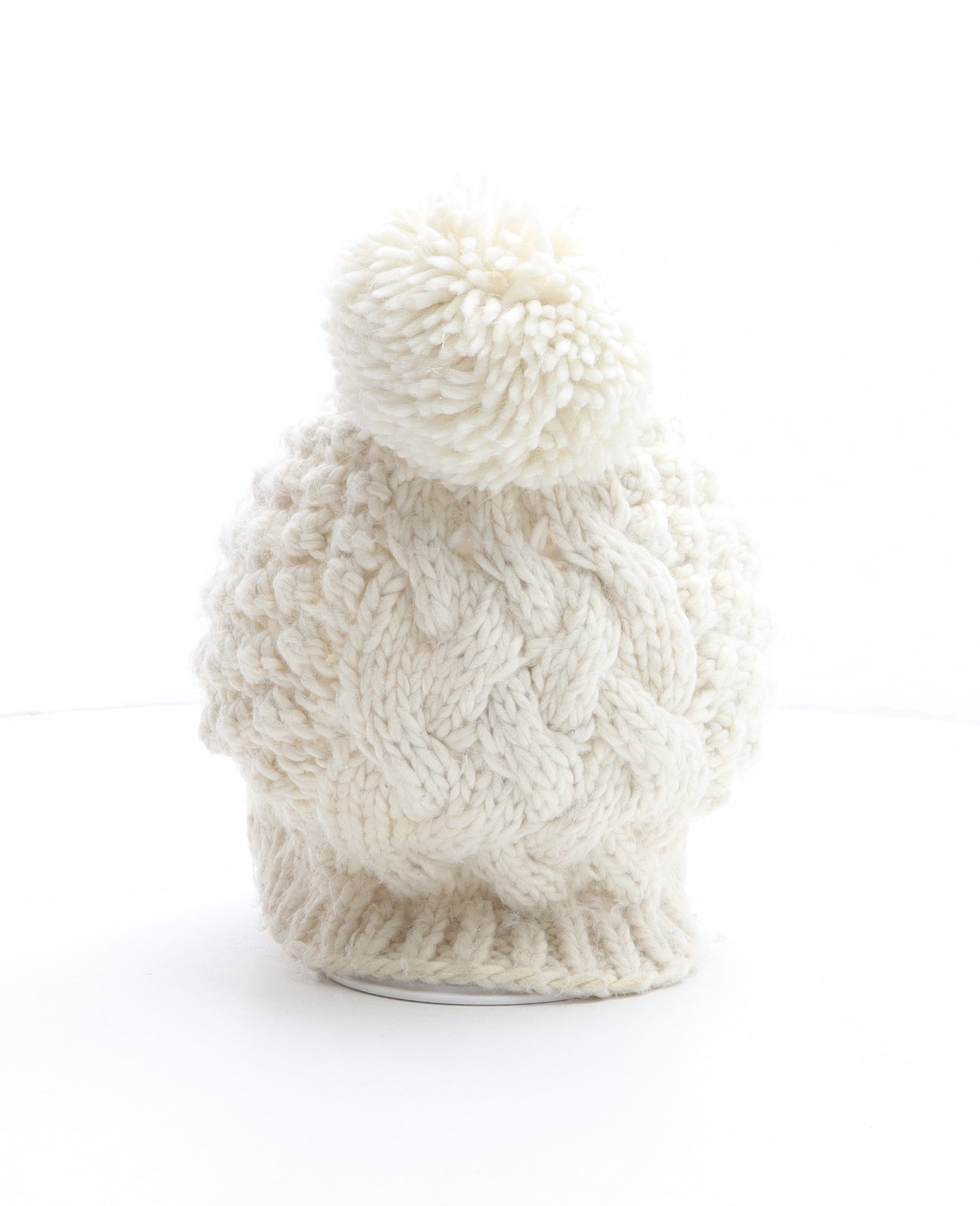 RJR.John Rocha Womens Ivory Acrylic Bobble Hat One Size